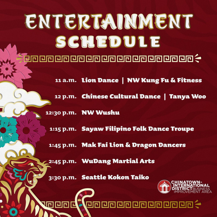 entertainment line-up for Year of the Tiger Celebration