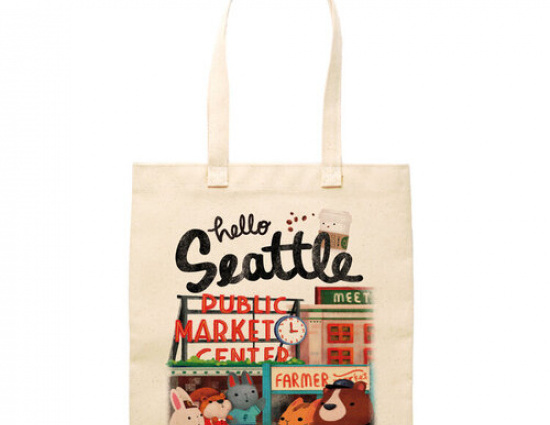 Hello Seattle Tote Bag