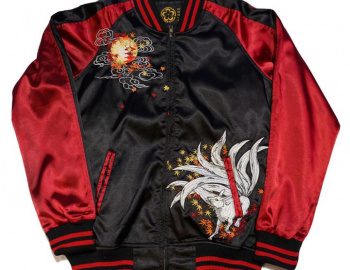 Sukajan Red Nine Tailed Fox Jacket